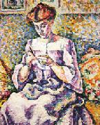 Lucie Cousturier Woman Crocheting china oil painting reproduction